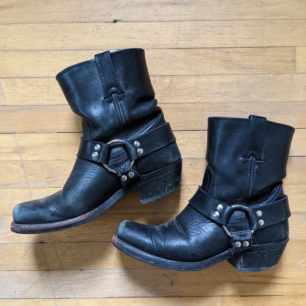 Frye Harness Ankle Boots Size 7